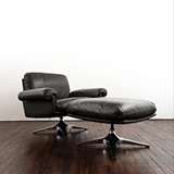DE SEDE DS-31 ARMCHAIR WITH MATCHING FOOT REST